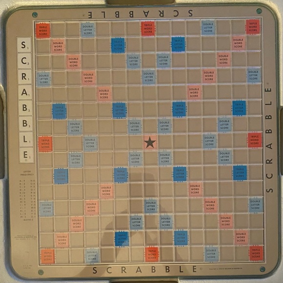 Other - Vintage 1977 deluxe edition Scrabble crossword game